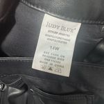 Judy Blue  Jeans Womens 14W Black Straight Faux Leather High Rise Stretch Pants Photo 8