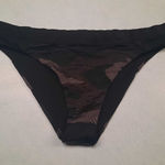 Athleta  Black Camo Print Swim Bottoms M Photo 0