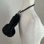 Vintage Black Woven Raffia Purse Photo 3