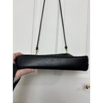 Etienne Aigner Black Leather Clutch Crossbody Purse Pocketbook Gold Hardware Photo 3