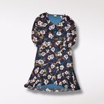 CAbi  Floral Chiffon V Neck Tiered Ruffle Dress XS Photo 8