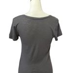 Caslon T-Shirt Scoop Neckline Short Sleeves Cut Cotton Modal Blend Black XS NWOT Photo 4