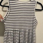 Maurice's White Stripe Lace Up Babydoll Tank Top Photo 2