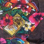 carole little Vintage layered jungle print floral full maxi skirt, size 6 Photo 3