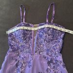 Women’s Purple Mermaid Fit Prom Party Dress Sparkly Sequins Lace Up Back Size 8 Photo 10