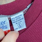 Vintage Baxter & Wells Sport Casual Fall Leaves Burgundy Crewneck Sweatshirt Red Photo 3