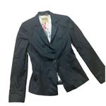 Ted Baker London Black Fitted Tailored One Button Blazer Jacket with flo… Photo 0