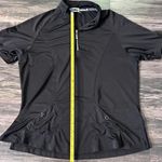 Jamie Sadock Polo Top‎ M Medium Golf Shirt 1/4 Zip Button Pockets Black Photo 9