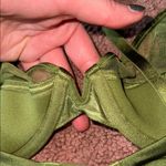 Fenty Beauty Green and Black Underwire Bra with Lace Overlay Size undefined Photo 5