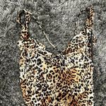 Mesh Leopard Maxi Dress Cowl Neck in Brown, Size M​​​​​ Brown Size M Photo 3