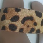 J.Crew Leopard Print Calf Hair Sandals Slides Flat Size 8 Womens Photo 2