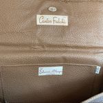 Carlos Falchi Vintage Snakeskin & Lizard Envelope Clutch Brown Photo 5