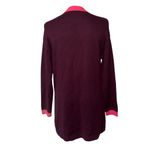 Talbots NWOT V-NECK CARDIGAN - TIPPED Contrast Embellished Gold Button Relax M Photo 5