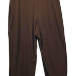 Susan Graver  Liquid Knit Pants Size 2X Chocolate Brown Photo 0