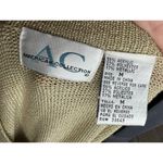 Sweater vest gold metallic lace roses Size M Photo 7