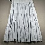 Orange Creek  Dress Womens Small Blue Embroidered Floral Boho Tiered Midi Photo 13