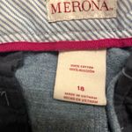 Merona  Casual Medium Wash Chino Mini Shorts Pockets Blue Women's Size 18 Photo 1