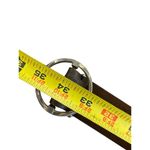 Vintage Womens Brown Leather Belt With Silver Photo 4