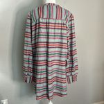 Lands' End Striped Flannel Long Button Down Size XL Photo 3