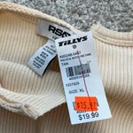 RSQ  women's Beige Ribbed Tank‎ Top size xl Photo 2