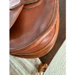 Coach Vintage 90s Prairie Bag 9954 British Tan Leather Flap Turnlock Crossbody B Photo 8