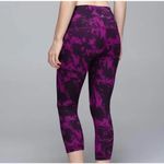 Lululemon  Purple Tie Dye Wunder Under Crop Leggings High Waist Loungewear Photo 1