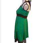 Moda  International M green w/brown trim halter. Photo 1