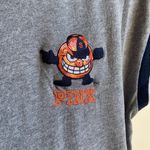 PINK - Victoria's Secret VS Pink x 5th & Ocean Syracuse Orange Football Tee (Sz XS) Heathered Gray Sequin Photo 3