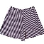 Bettina Riedel New York Women’s M Pink Black Striped Cotton Blend Flowy Shorts Size M Photo 1