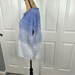 Vince Sz S Cocoon Ombre Marled Knit Blue Short Sleeve Sweater Photo 4