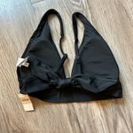 Aerie Plunge Longline Triangle Bikini Top in Black Size M NWT Photo 3