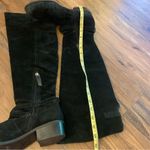 Schutz  Over The Knee Suede Black Boots Size 37 7 Photo 5