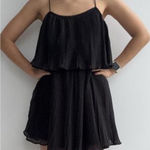 ZARA  Black Mini Pleated Dress Photo 0
