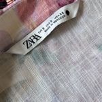 ZARA Pastel Floral Parrot Print Shirt Dress Co-Ord Linen Blazer Outfit Sz Small Photo 13