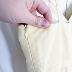 ABS Allen Schwartz ABS by Allen Schwartz Light Yellow Linen Fit and Flare Dress Photo 7