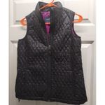 Lands' End  Women's Size Small (6-8) Primaloft Black Quilted Full Zip Vest Photo 1