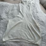 Free People  Intimately Cream Ivory Knit Razorback Tank Size Medium NWOT Photo 3