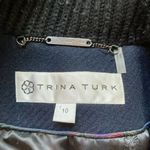 Trina Turk Wool Blend Navy Blue Single Breast Peacoat Size 10 Photo 2