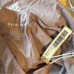 Everlane  Long-Sleeve V-Neck Bodysuit T-Shirt Dusty Lavender size Small NWT Photo 9