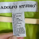 Vintage Lime Green Linen Blend Boyfriend Fit Blazer Jacket Womens 24W Classic Photo 9