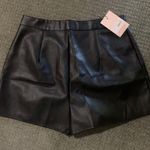 Missguided Leather Shorts Photo 2