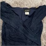 La Femme  27982 Lace V Neck Off the Shoulder Long Dress Sz. 4 Photo 3