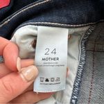 Mother Insider Crop Step Fray Speed Racer Red Side Stripe Jeans Blue Size 24 Photo 15