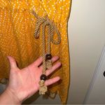 Diane Von Furstenberg  Halter Linen Silk Mini Dress in Yellow Polka dot Size M Photo 2