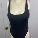 SKIMS Size Large Onyx Black Scoop Neck One Piece Swim Suit Bathingsuit Women's Photo 8
