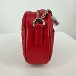 Badgley Mischka Red Diamond Quilted Camera Crossbody Bag with Pearls NWT Photo 6
