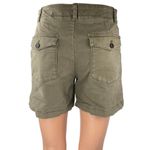 Banana Republic  Women's Olive Green Mid Rise Authentic Chino Khaki Shorts Size 0 Photo 2