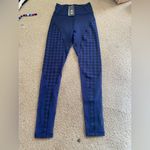 NWT Adidas x Ivy Park hounsdtooth leggings blue black Size XS Photo 2