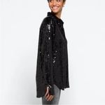 Good American  Blazer Sequin Oversized In Black NWT *sold out everywhere* Holiday Photo 2