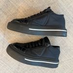 Prada  Milano Black Nylon & Leather Triangle Logo Sneakers EU 37.5 Photo 2